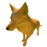 Wolf with Third Eye (Gold Yellow)