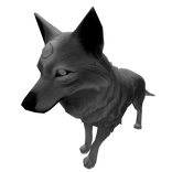 Wolf with Third Eye (Grey Silver)