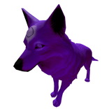 Wolf with Third Eye (Purple)