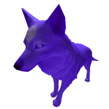 Wolf with Third Eye (Purple)