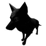 Wolf with Third Eye (Shadow Black)