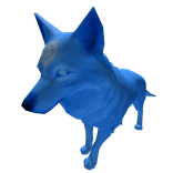 Wolf with Third Eye (Sky Blue)