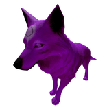 Wolf with Third Eye (Violet Purple)