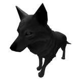 Wolf with Third Eye (Void Black)
