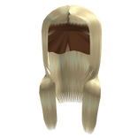 Wolfcut layered straight blonde