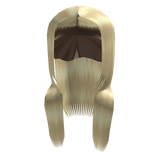 Wolfcut layered straight blonde