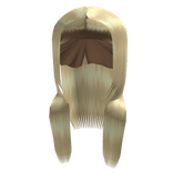 Wolfcut layered straight blonde