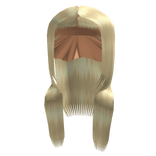 Wolfcut layered straight blonde