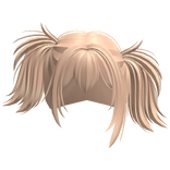 Wolfcut Tilted Anime Messy Pigtails (Blonde)