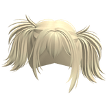 Wolfcut Tilted Anime Messy Pigtails (Yellow)