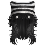 Wolfcut w/ Kitten beanie & Headphones in Black