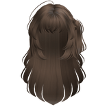 Wolfcut with Side Ponytail (Brown)