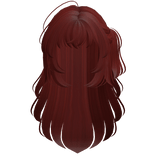 Wolfcut with Side Ponytail (Red)