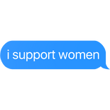 women supporter text