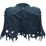 Worn Distressed Blue Paladin Cloak