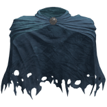 Worn Distressed Blue Paladin Cloak
