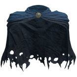 Worn Distressed Blue Paladin Cloak