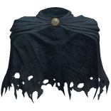 Worn Distressed Blue Paladin Cloak