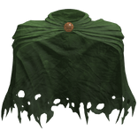 Worn Distressed Green Paladin Cloak