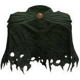 Worn Distressed Green Paladin Cloak