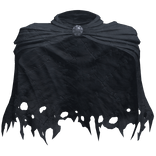 Worn Distressed Navy Blue Paladin Cloak