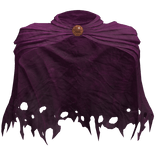 Worn Distressed Purple Paladin Cloak