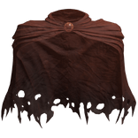 Worn Distressed Red Paladin Cloak