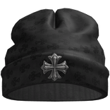 Worn Goth Chrome Beanie