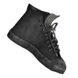 Worn Grunge Shoe In Mouth