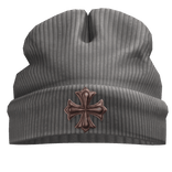 Worn in goth beanie