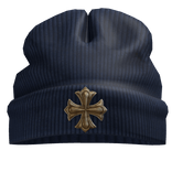 Worn in goth beanie