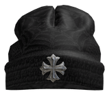 Worn in goth skeleton beanie
