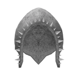 Worn White Spikey Emo Grunge Hood