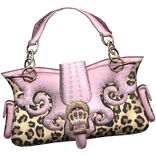 Mc-bling Cheetah Print Tiara Bag 2000s Rhinestone 