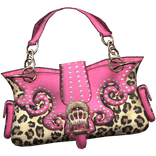 Mc-bling Cheetah Print Tiara Bag 2000s Rhinestone 