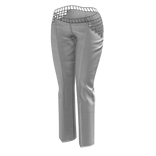 Y2K Crystal Pants (White)