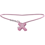 ♡ x bunny initial necklace (pink)