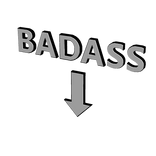 XL Badass Text