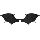 XL Black Bat Wings