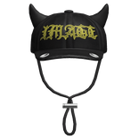 Y2K 2000s Drip Horns Emo Cap Goth Black