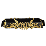 Y2K 2000s Grunge NY Belt Gold Black 3.0