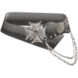 Y2K 2000s Trendy Belt Strass Chains Black