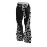 Y2K Aesthetic  Flared Jeans  w Animal Prints