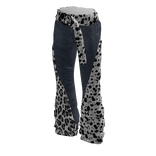 Y2K Aesthetic  Flared Jeans  w Animal Prints