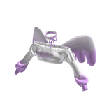 Y2K Angel Wing Crop Top Purple[MAX]