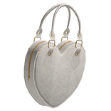 Y2K Archive 2000s Heart Leather Bag White 