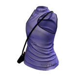 Y2K Asymmetric Top W/ Purse(Purple)