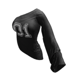 ʚ♡ɞ Y2K Asymmetrical Black Jersey Top