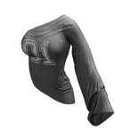 ʚ♡ɞ Y2K Asymmetrical Gray/Grey Jersey Top