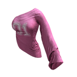 ʚ♡ɞ Y2K Asymmetrical Pink Jersey Top